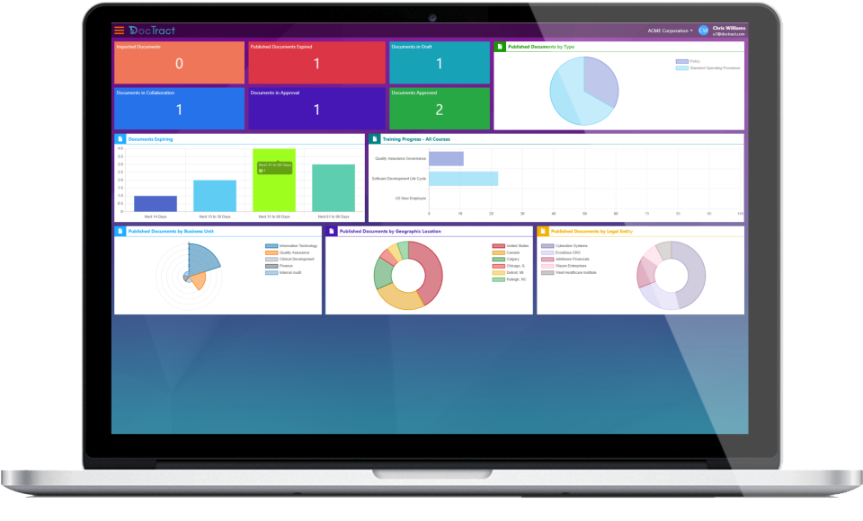 screenshot of DocTract