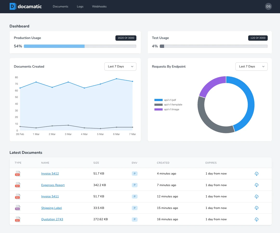 screenshot of Docamatic