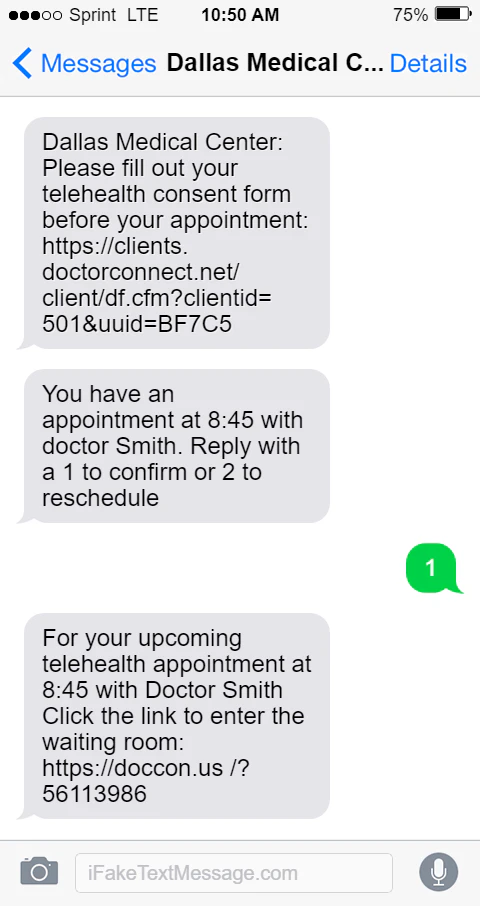 screenshot of DoctorConnect