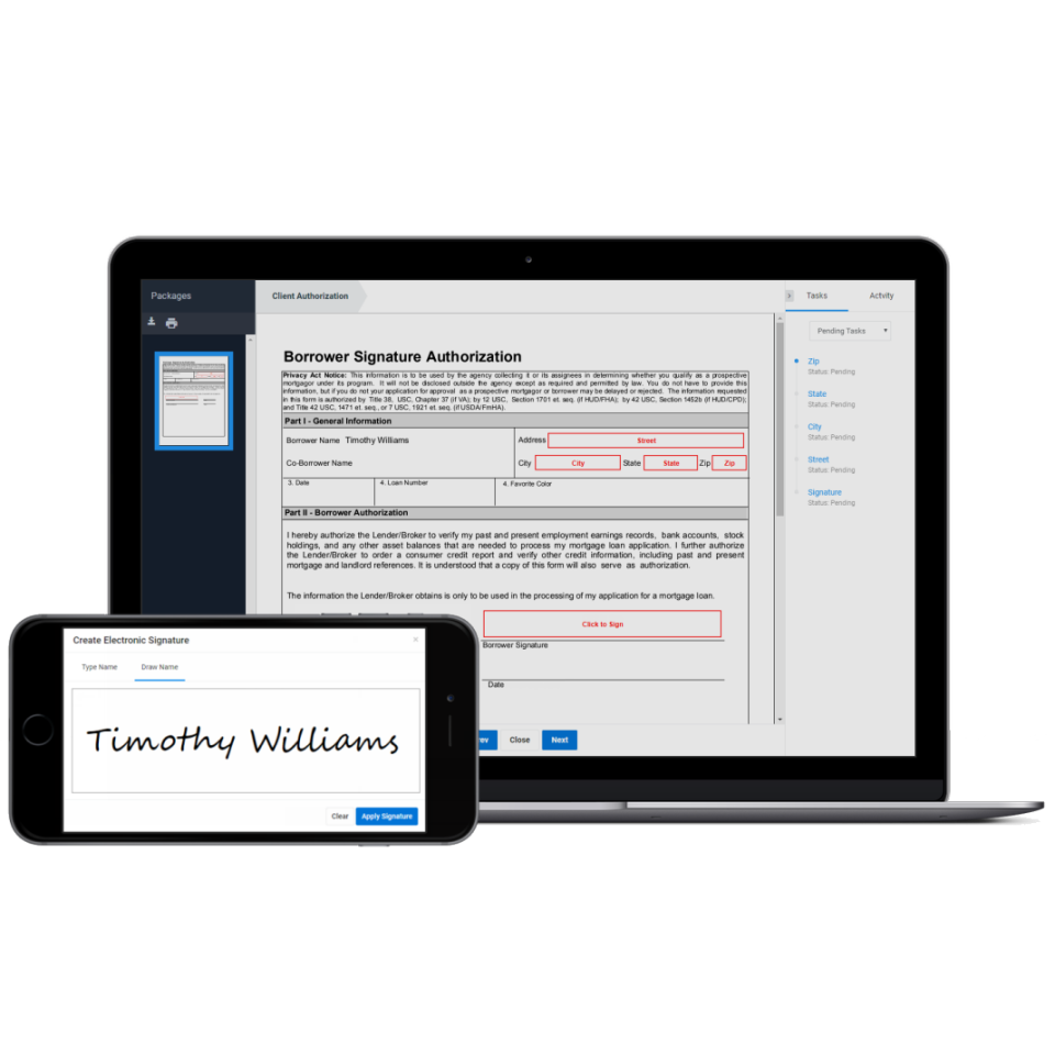 screenshot of DocuFirst