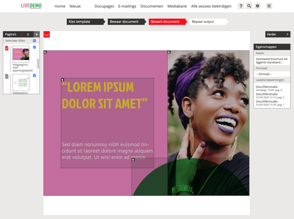 screenshot of Docufiller