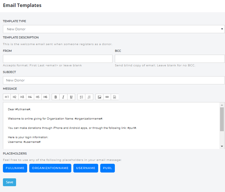 screenshot of DonateQ