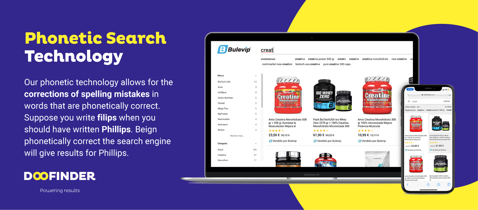 screenshot of Doofinder
