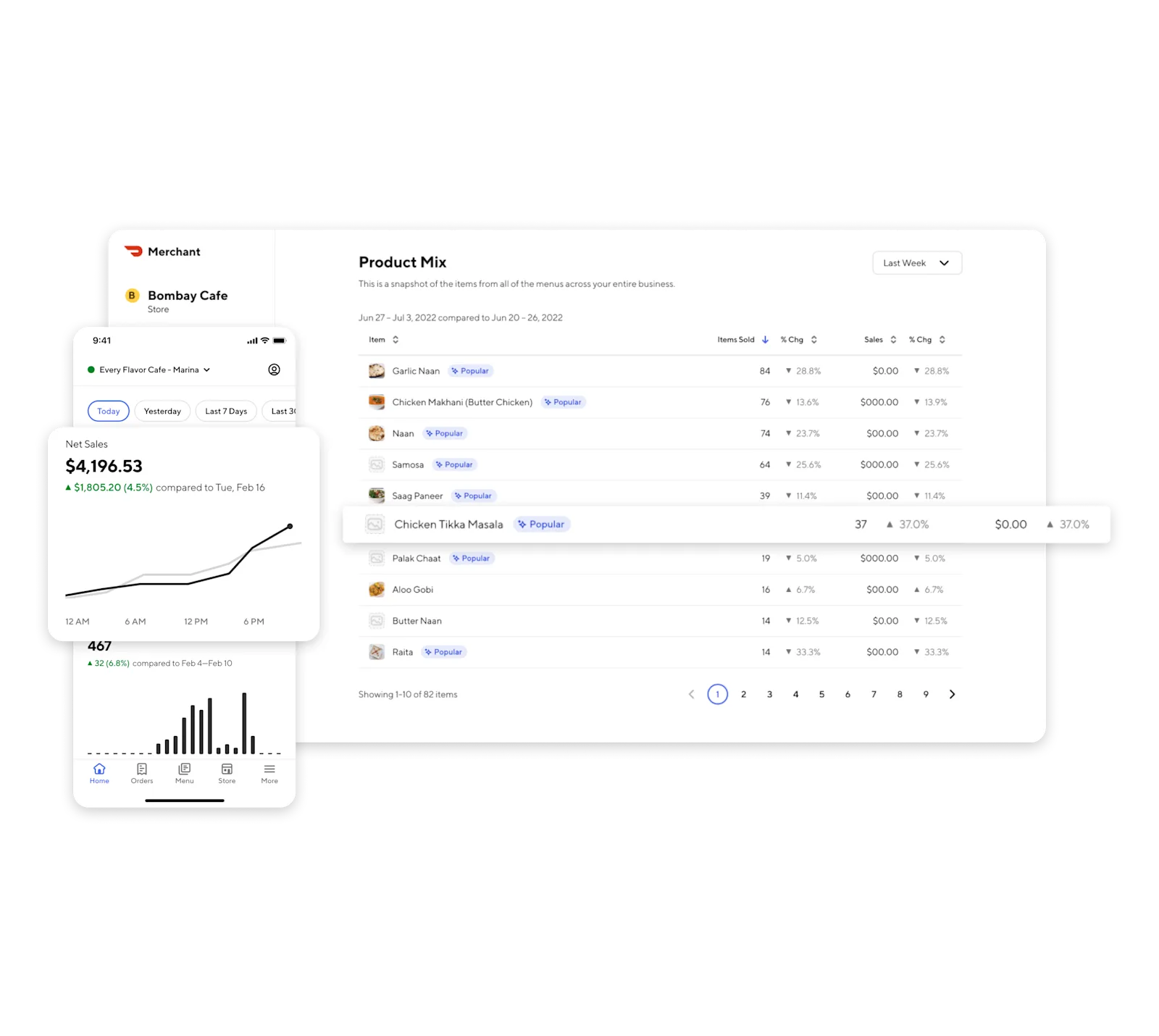 screenshot of DoorDash