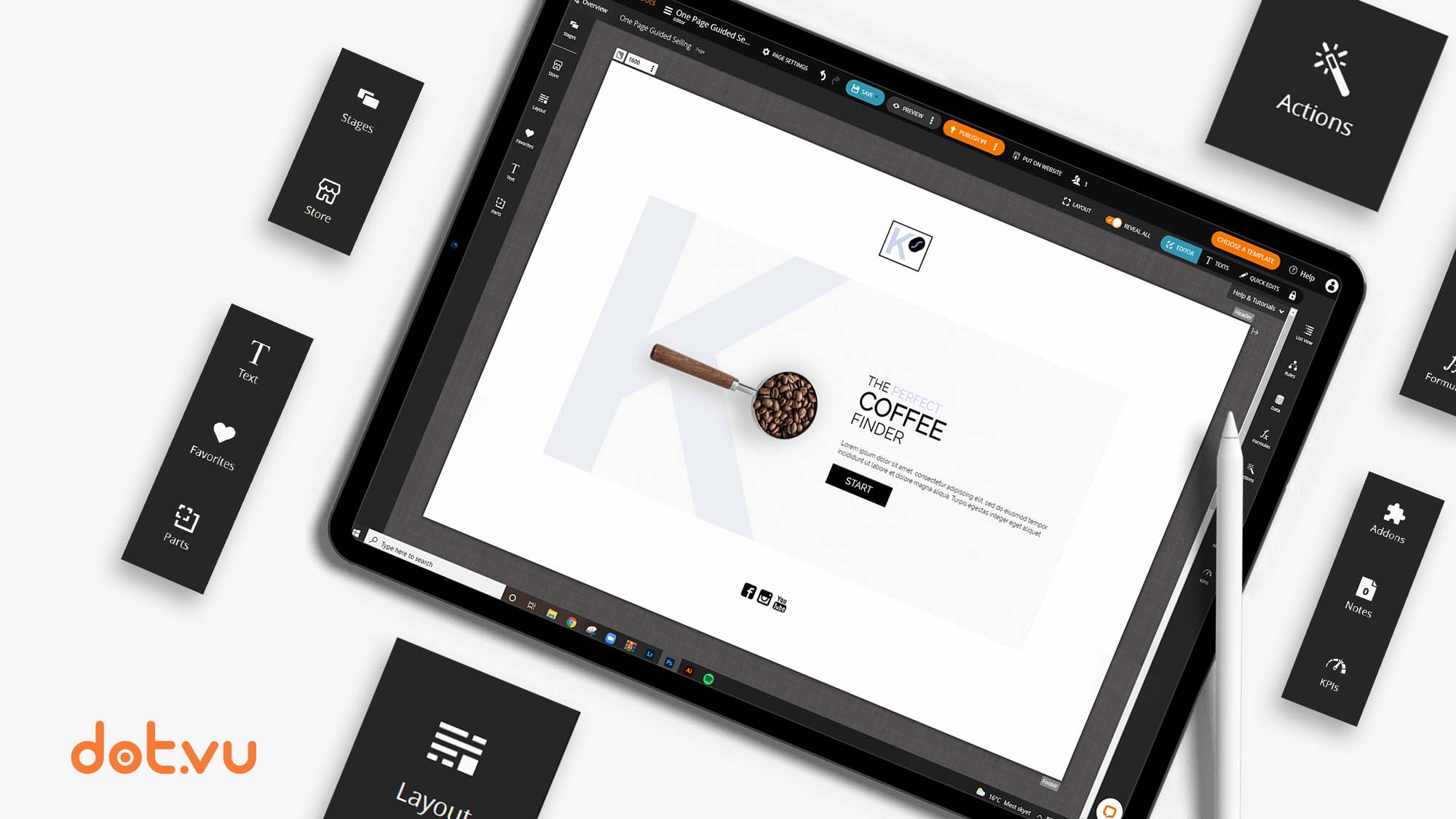 screenshot of Dot.vu