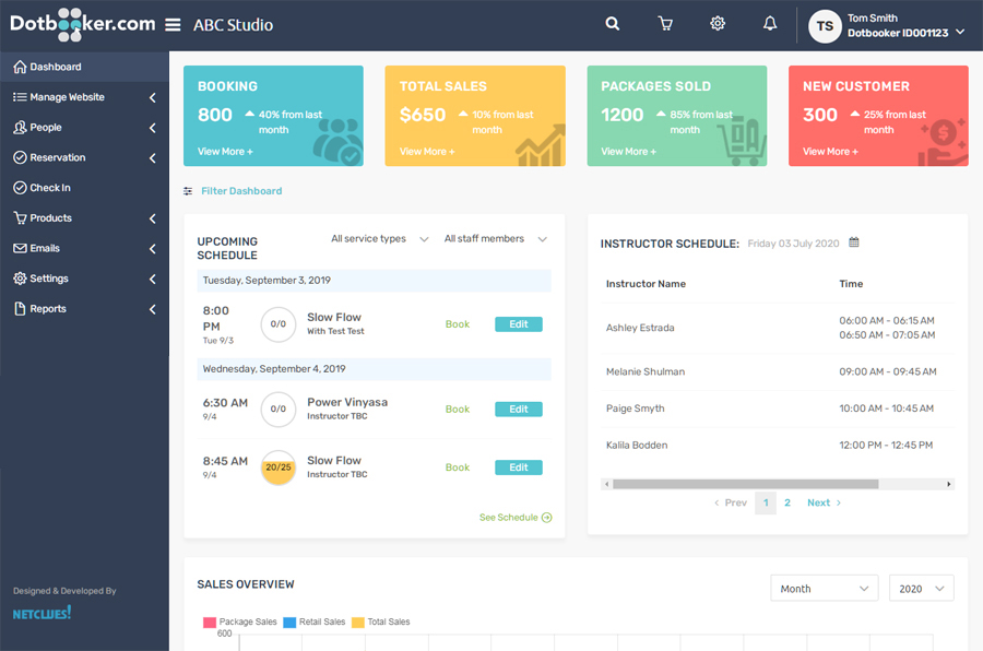 screenshot of Dotbooker