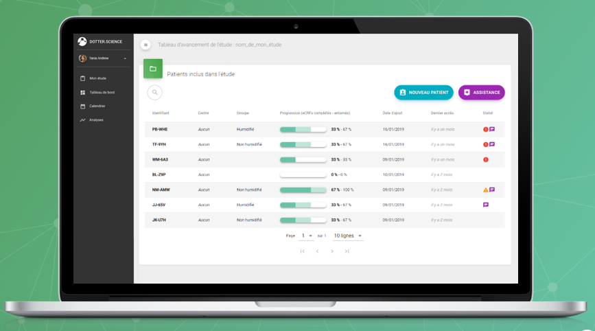 screenshot of Dotter.science