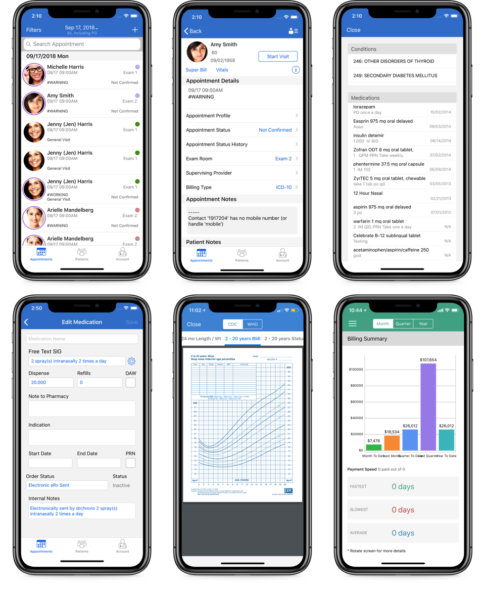 screenshot of DrChrono