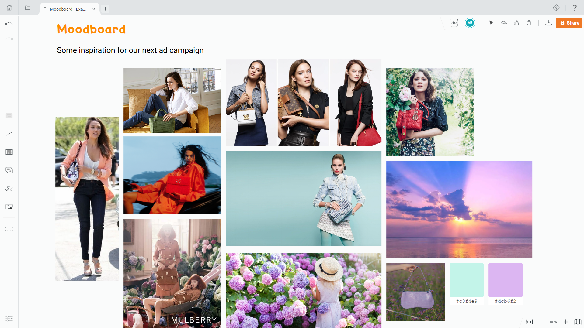 screenshot of Draft.io