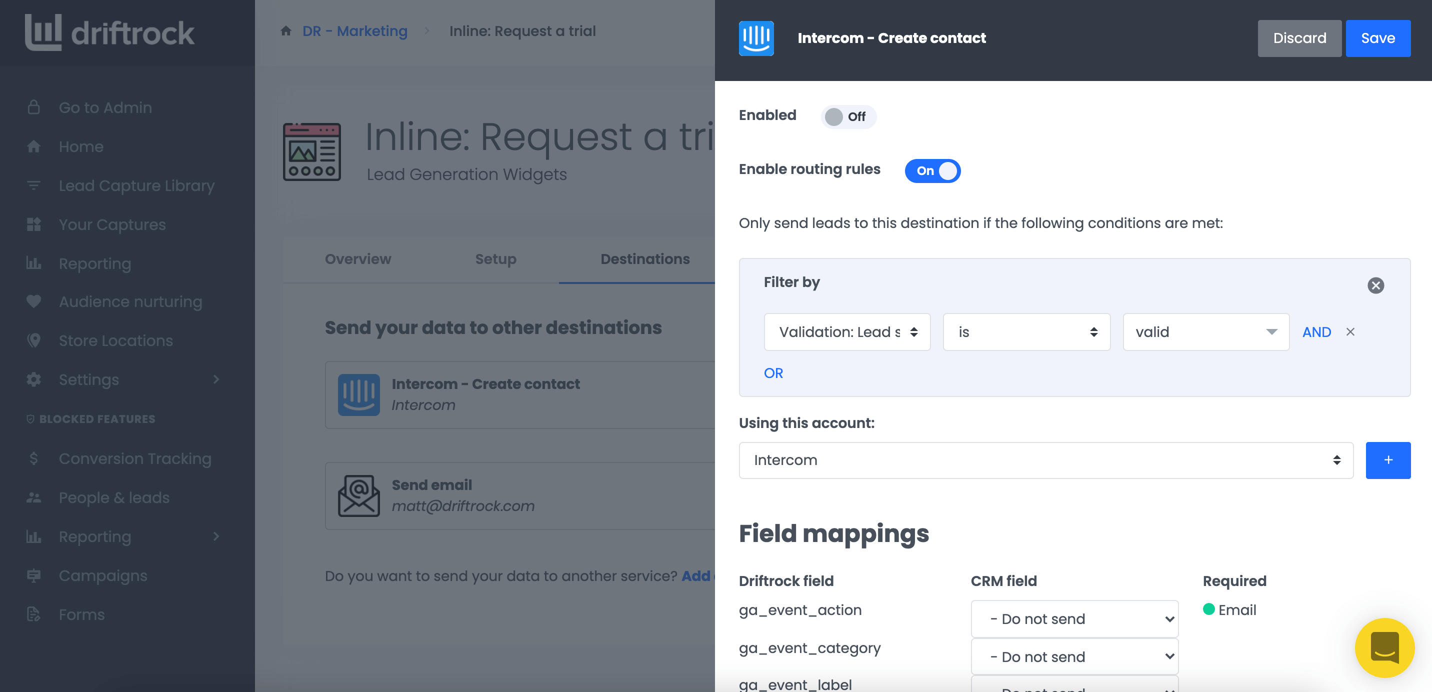 screenshot of Driftrock