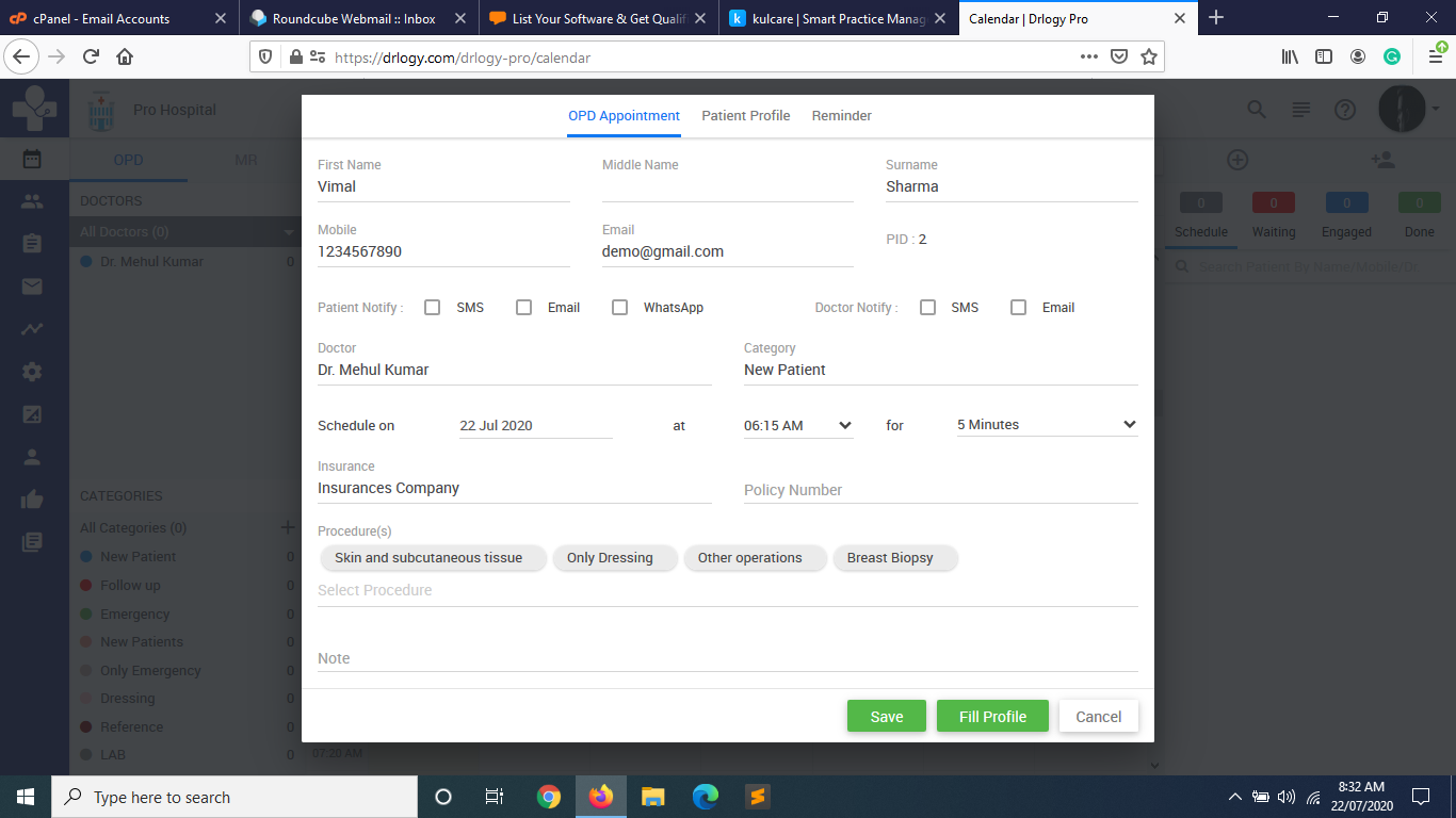 screenshot of Drlogy