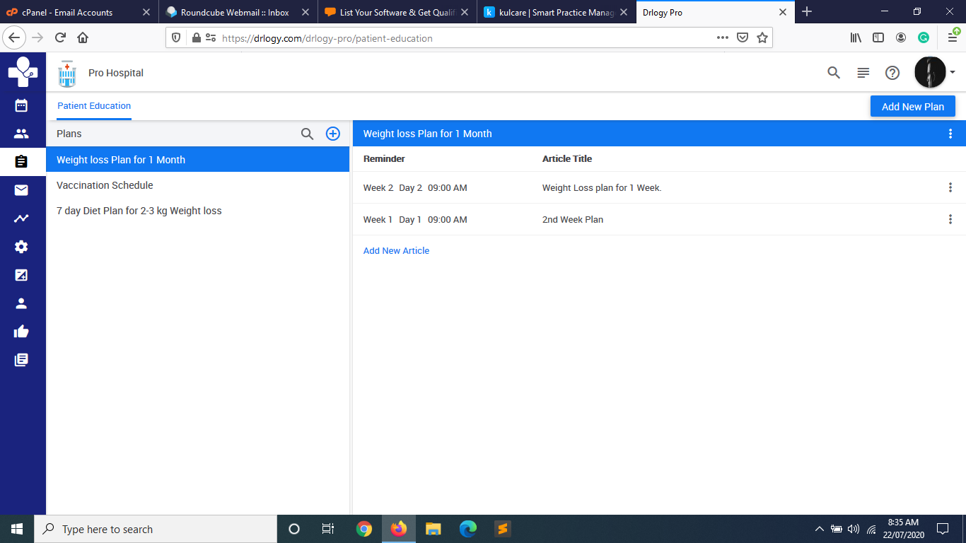 screenshot of Drlogy