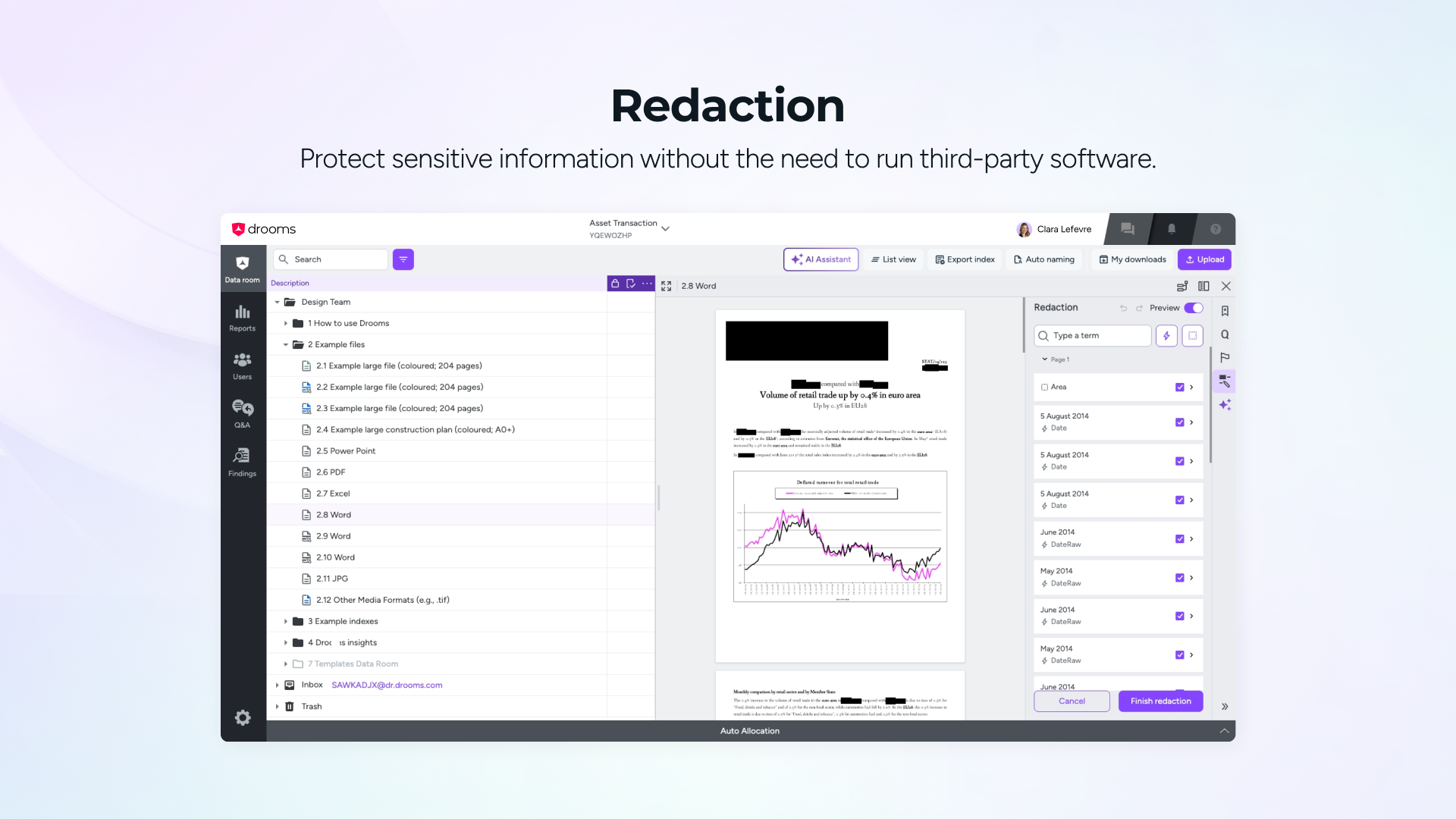 screenshot of Drooms