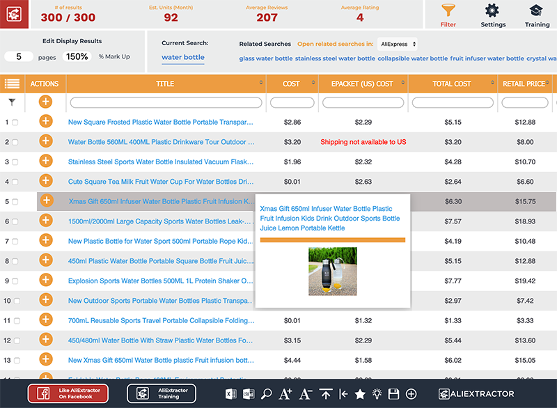 screenshot of Dropified