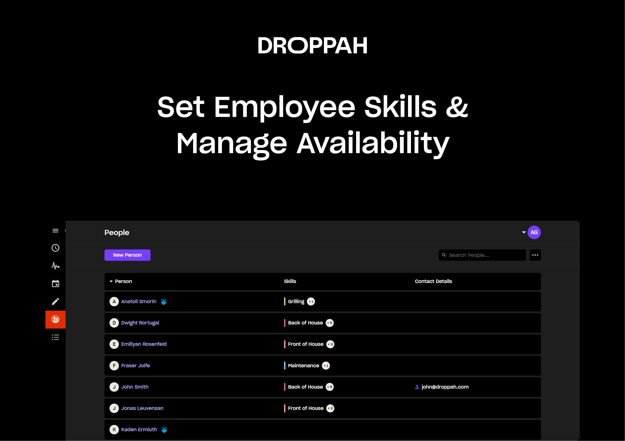 screenshot of Droppah