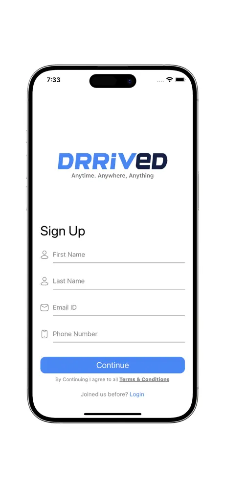 screenshot of Drrived