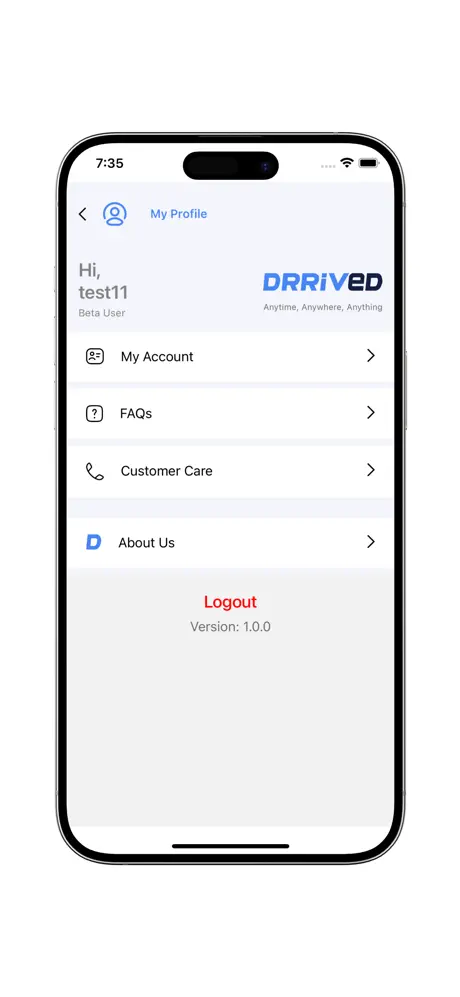 screenshot of Drrived