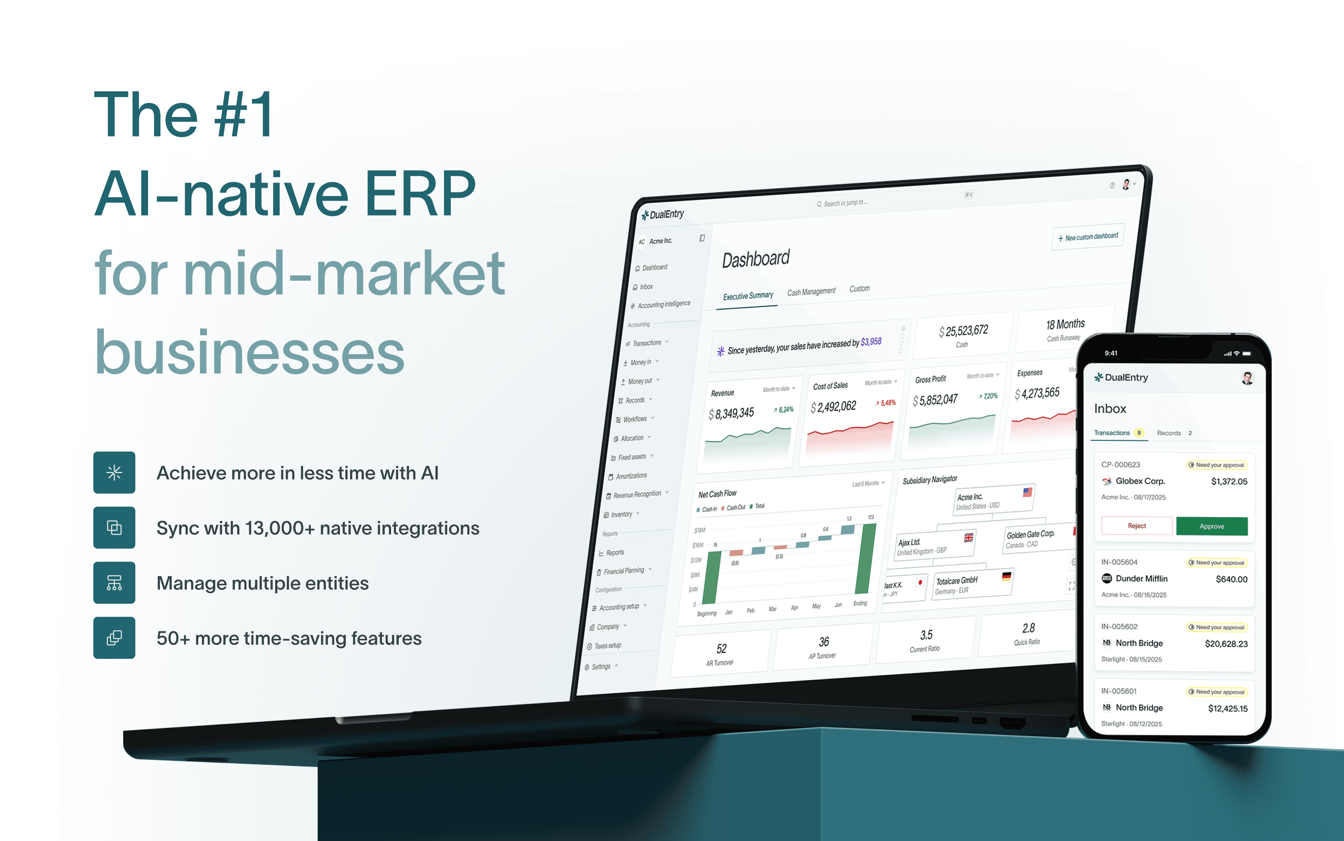 screenshot of DualEntry