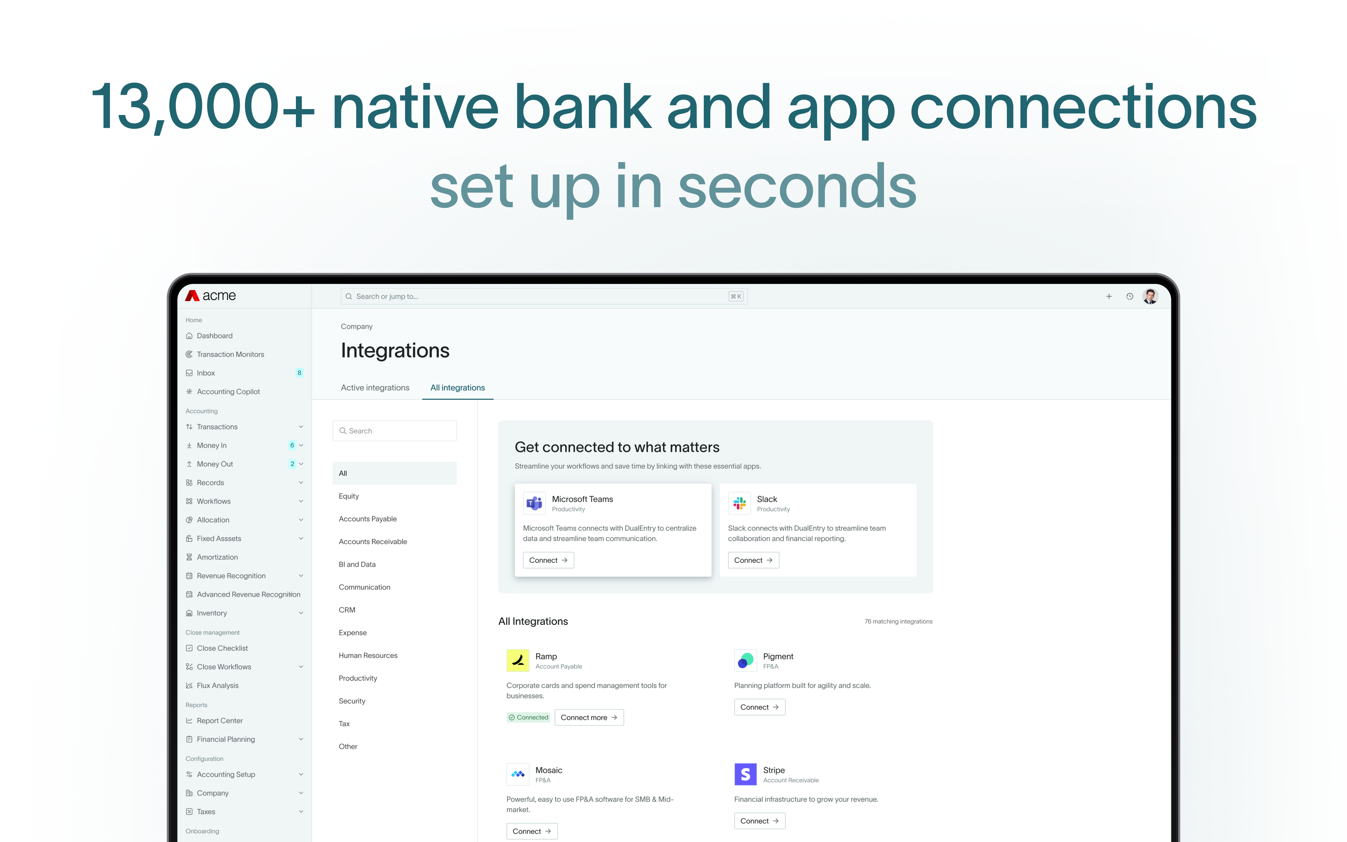 screenshot of DualEntry