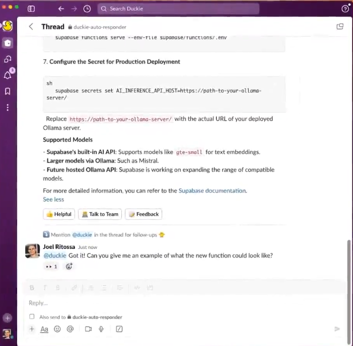 screenshot of Duckie