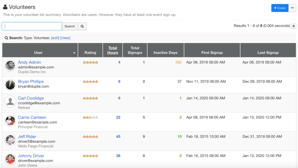 screenshot of Duplie