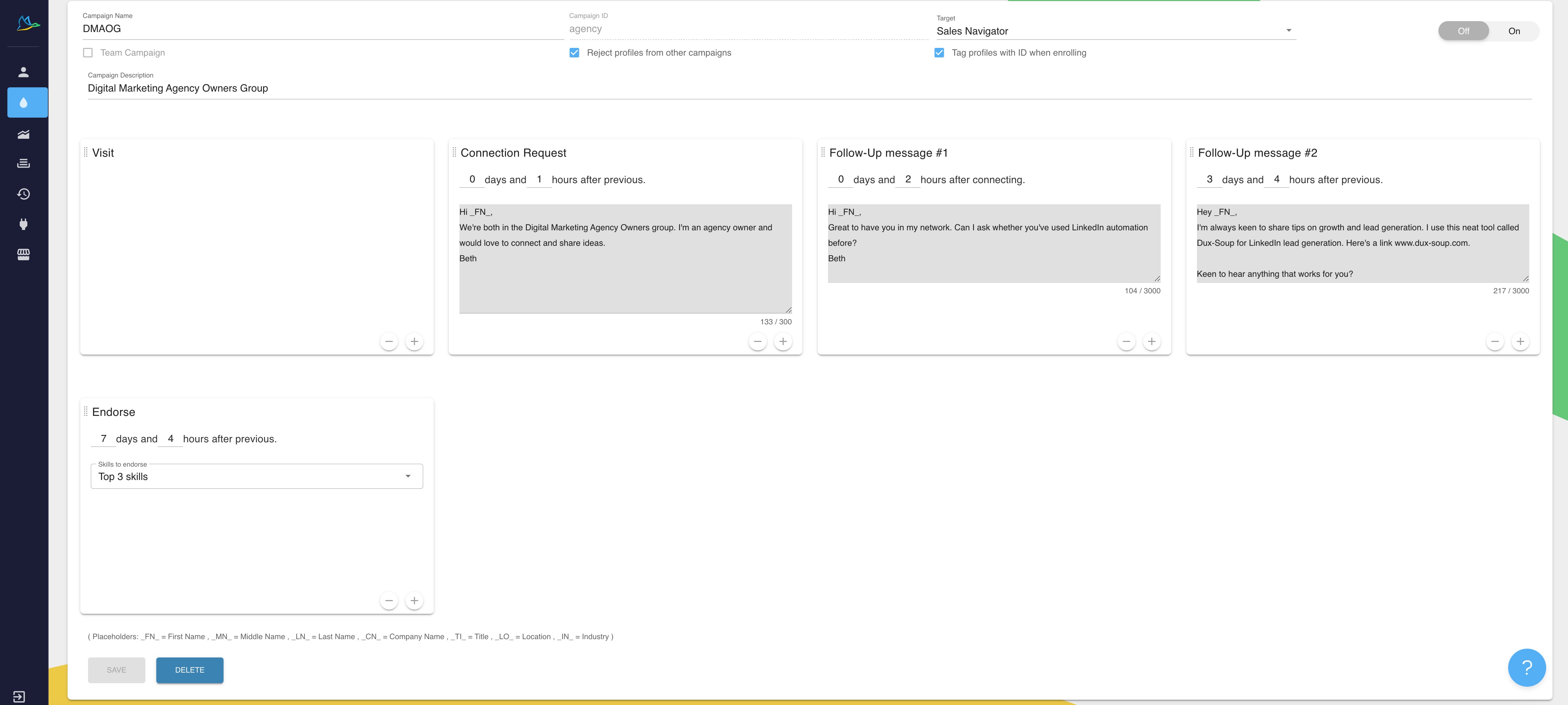 screenshot of Dux-Soup