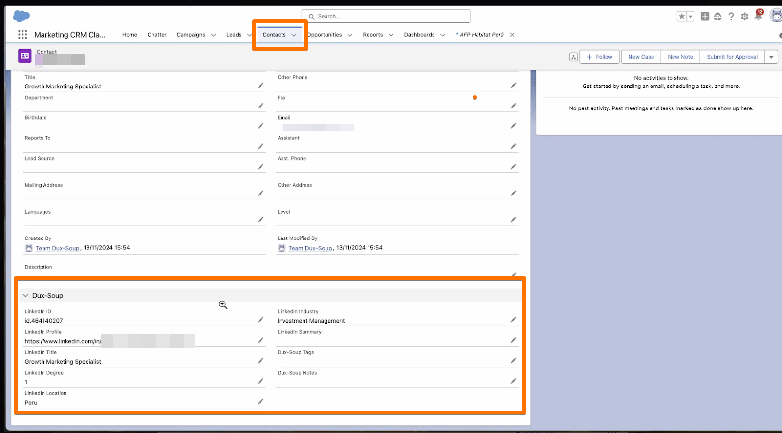 screenshot of Dux-Soup