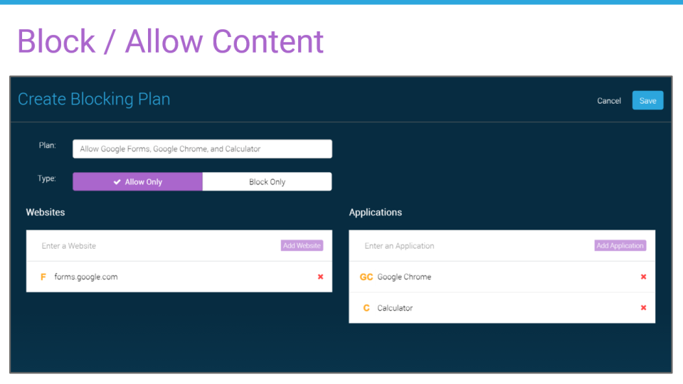 screenshot of DyKnow