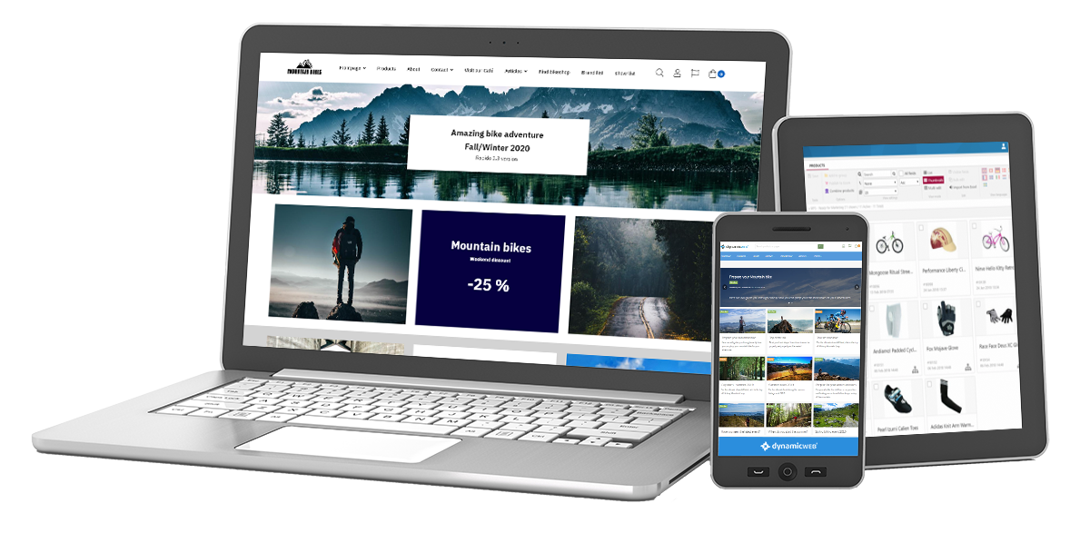 screenshot of Dynamicweb
