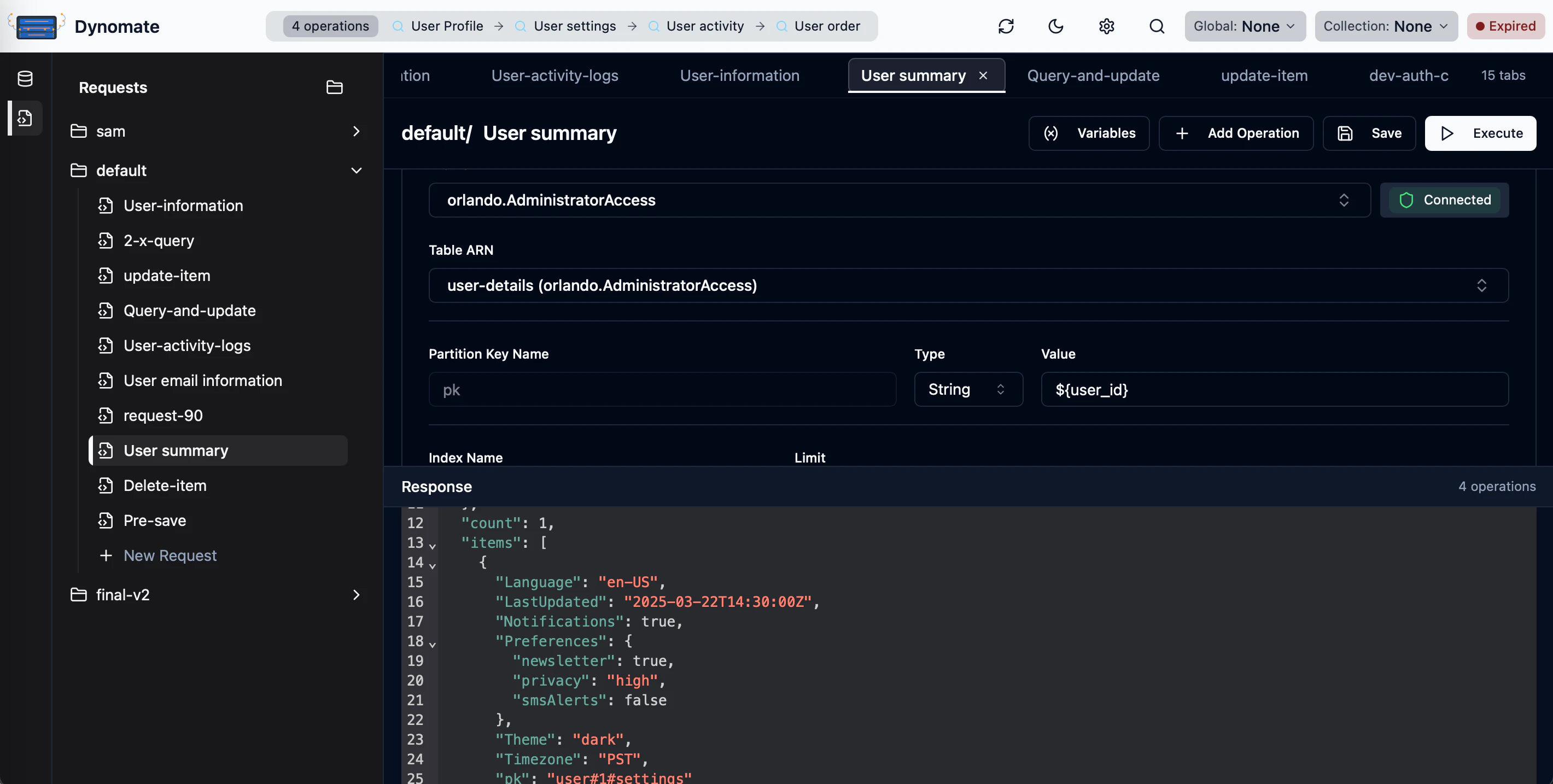 screenshot of Dynomate