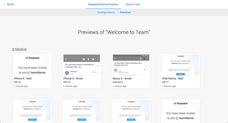 screenshot of Dyspatch