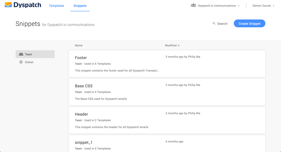 screenshot of Dyspatch