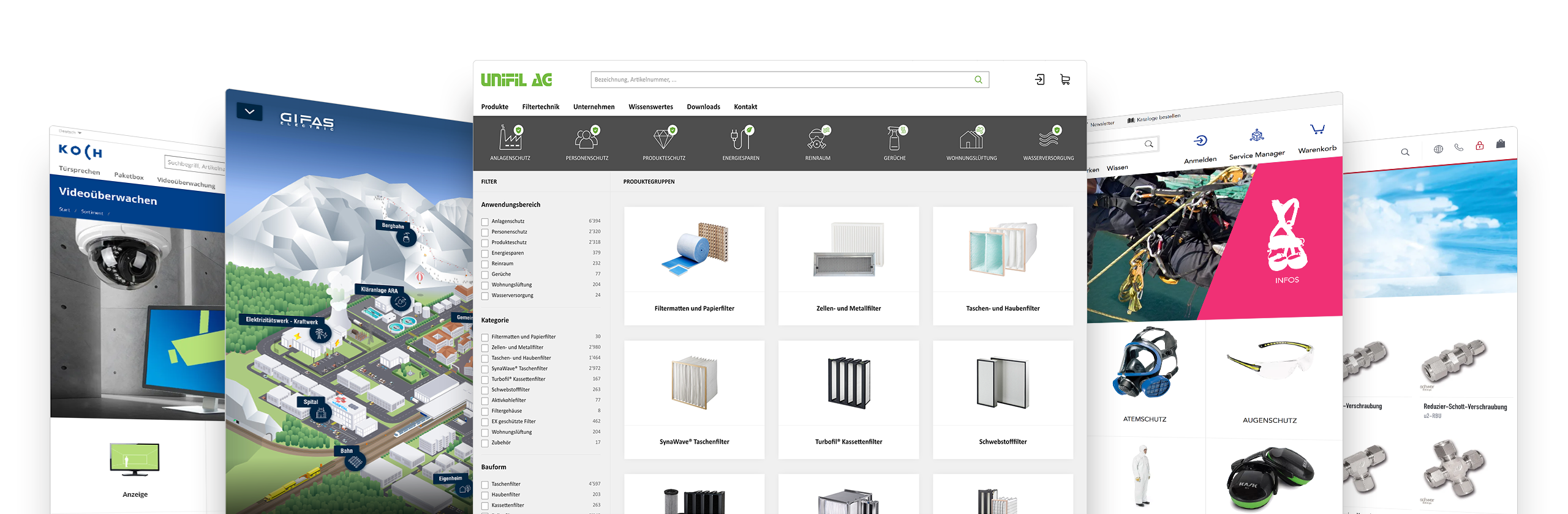 screenshot of E-Business-Plattform