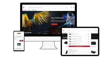 screenshot of E-Business-Plattform