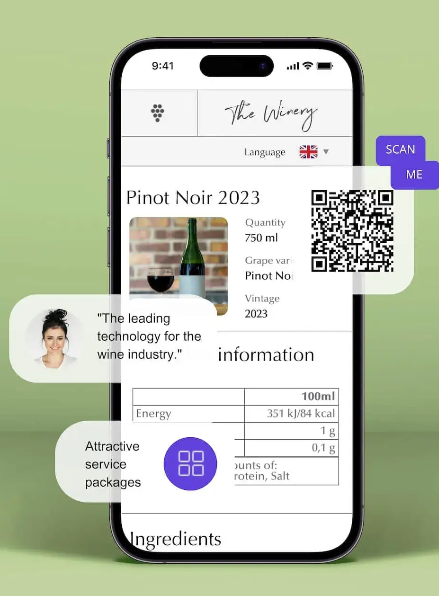 screenshot of E-Label