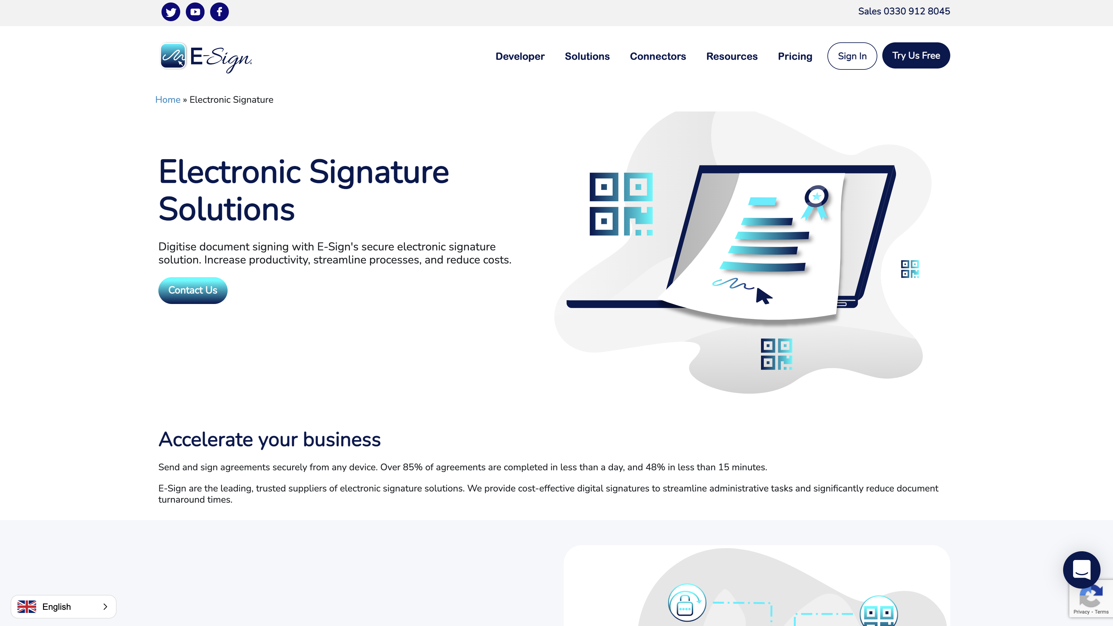 screenshot of E-Sign