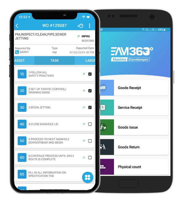 screenshot of EAM360