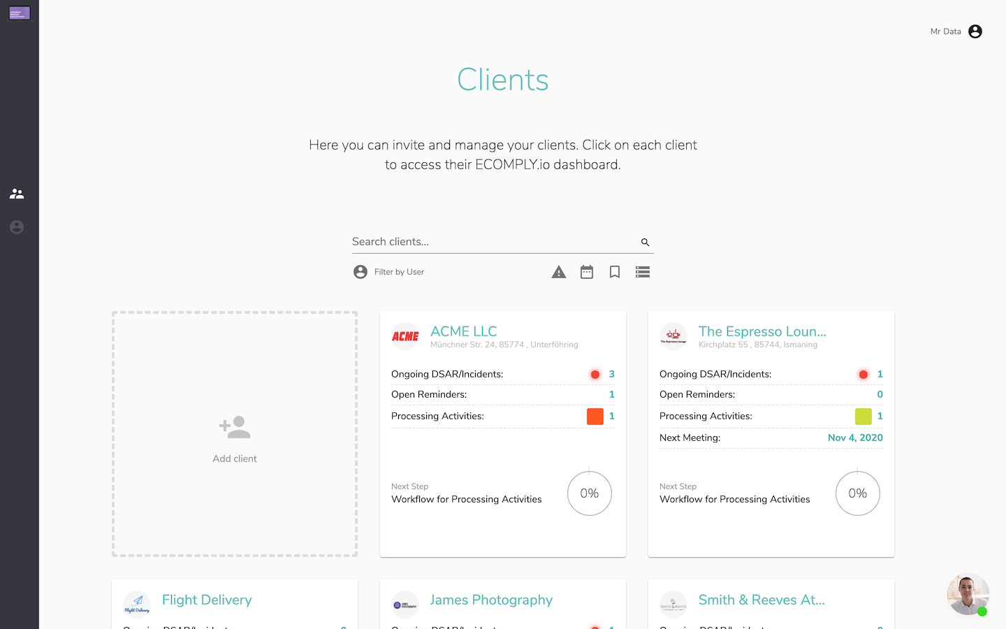 screenshot of ECOMPLY
