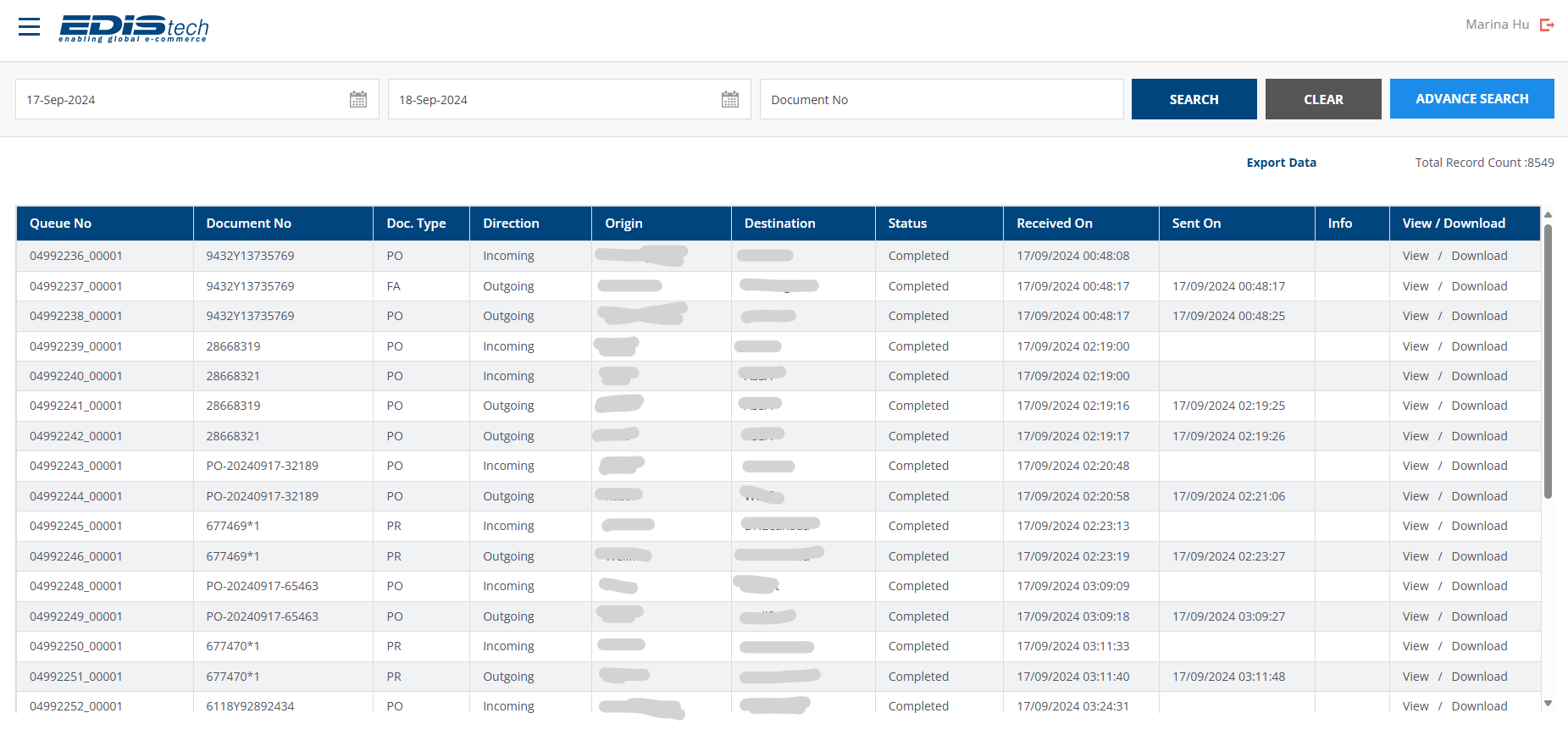 screenshot of EDIStech
