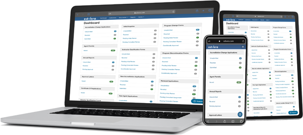 screenshot of EDvera