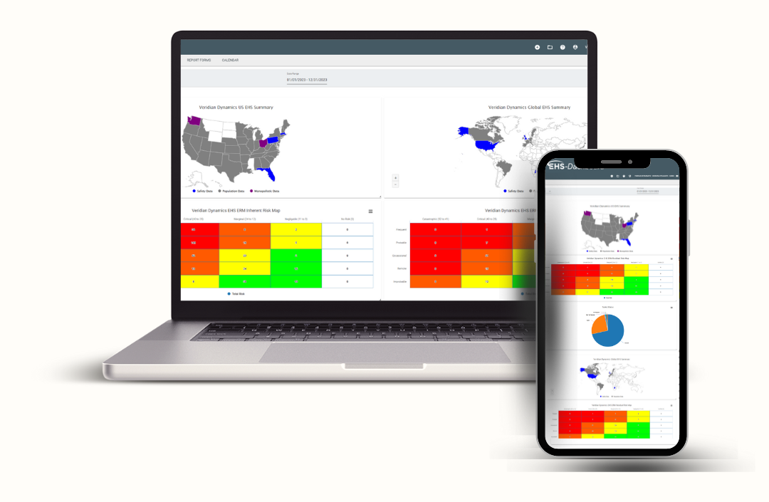screenshot of EHS-Dashboard