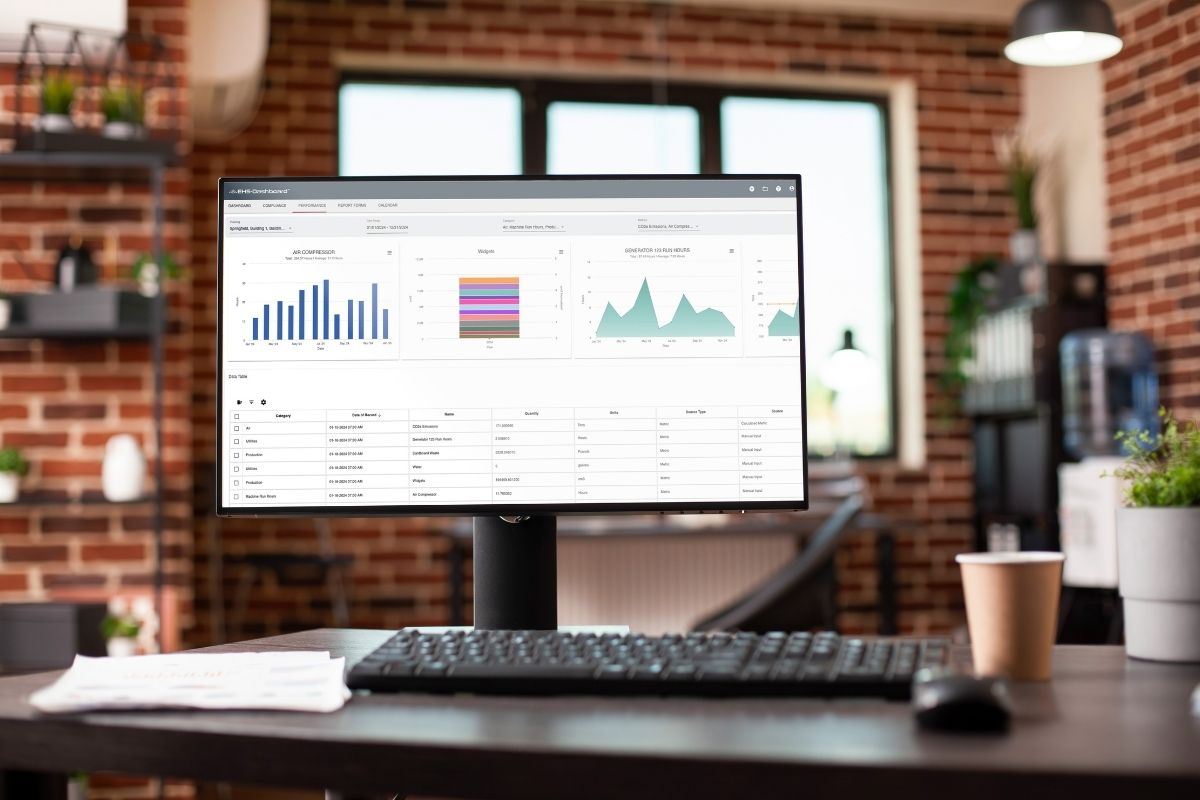 screenshot of EHS-Dashboard