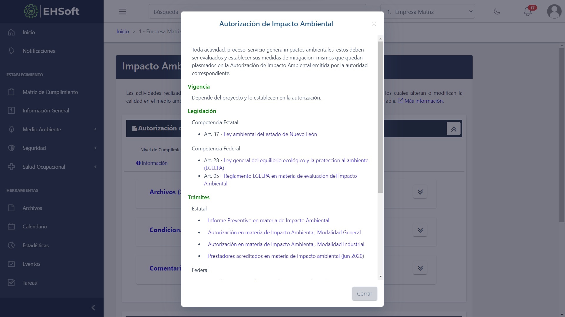 screenshot of EHSoft
