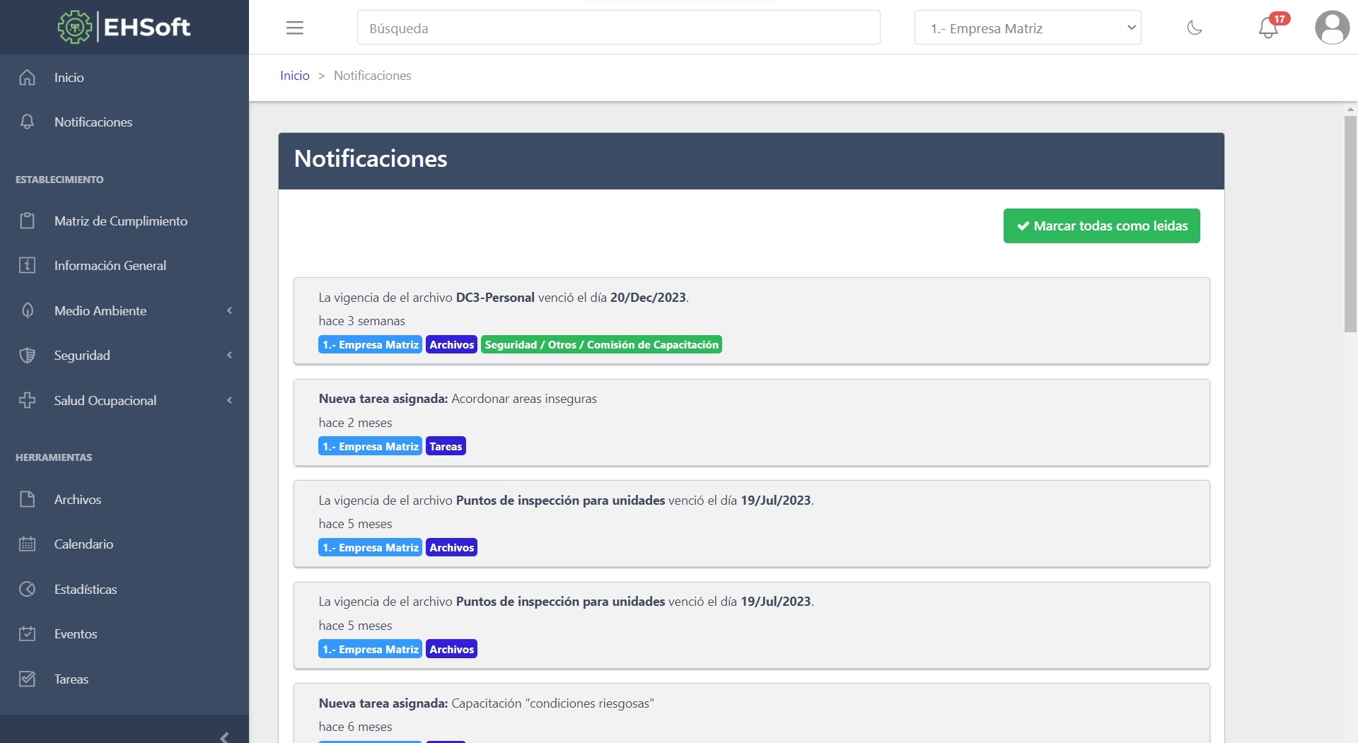 screenshot of EHSoft