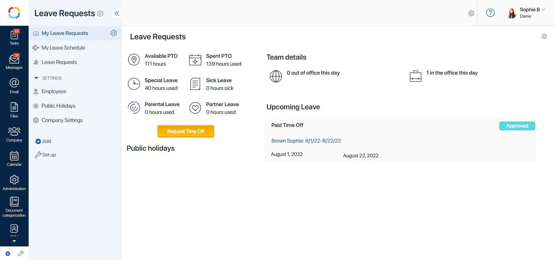 screenshot of ELMA365