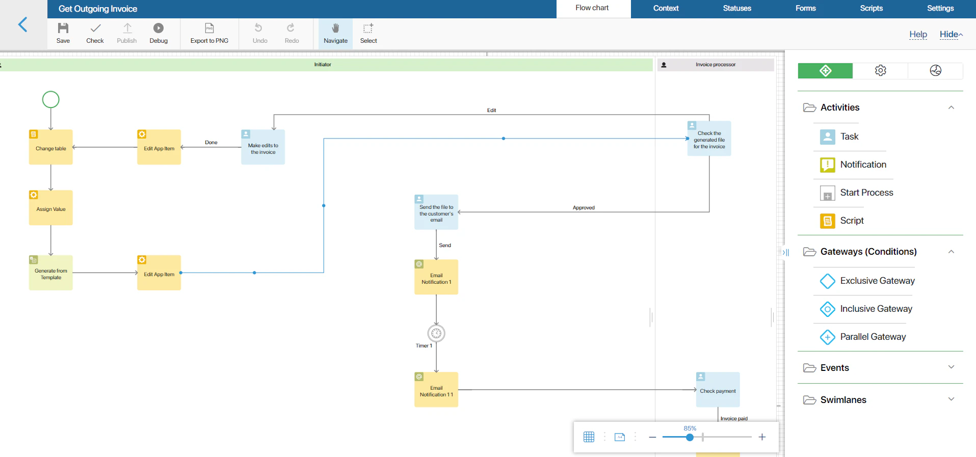 screenshot of ELMA365