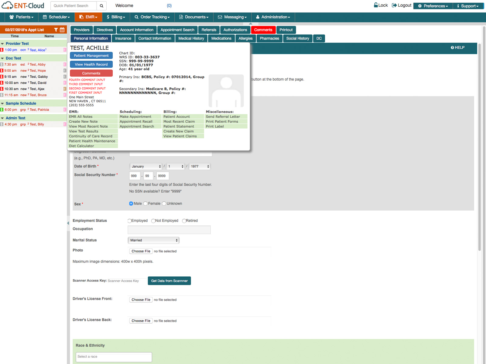screenshot of ENT-Cloud