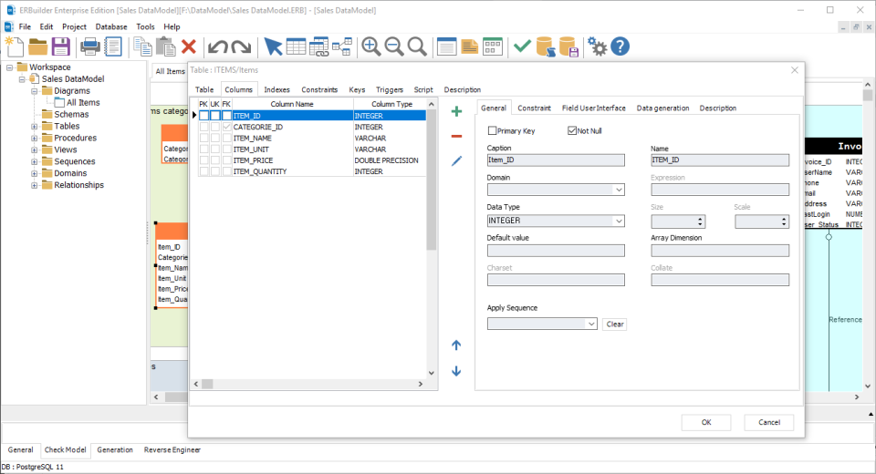 screenshot of ERBuilder