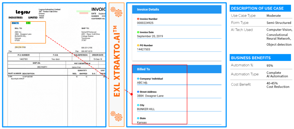 screenshot of EXLXtrakto.AI