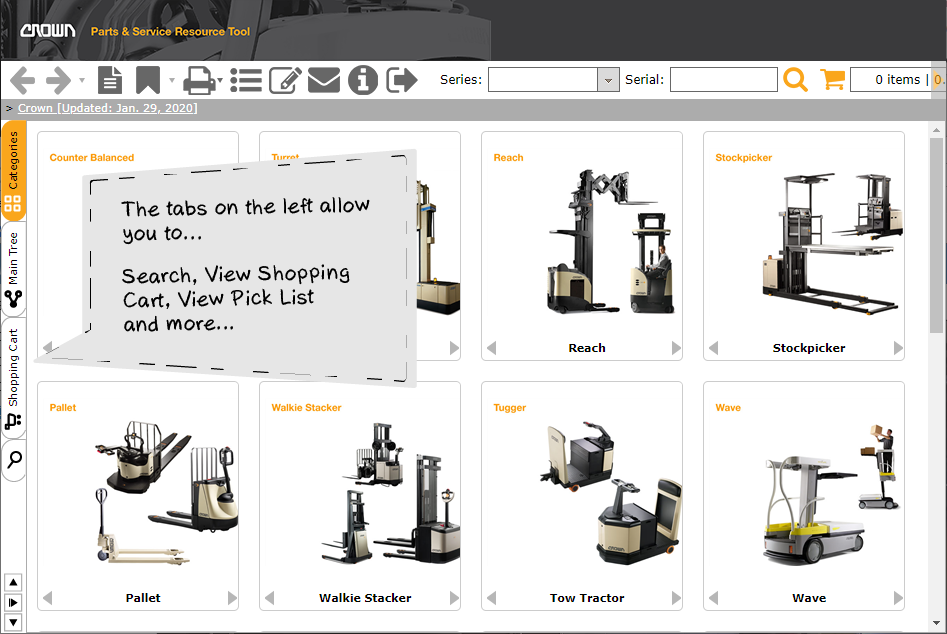 screenshot of EZPARTS